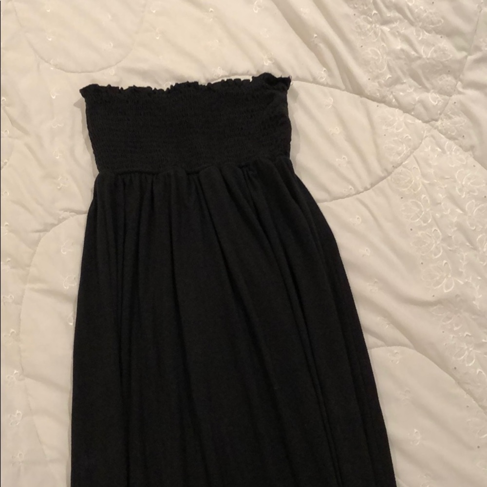 Long strapless dress